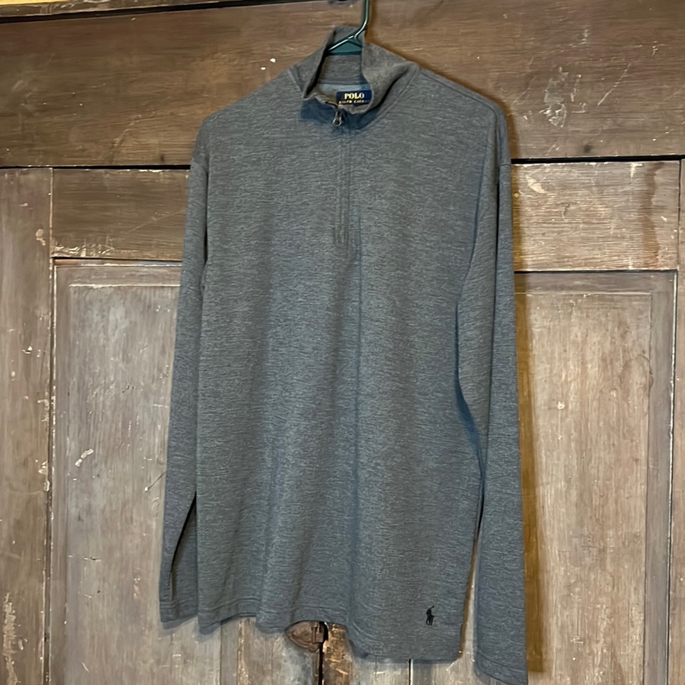 POLO RALPH LAUREN lightweight polyester blend quarter zip